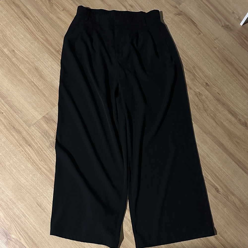 Black Wide-Leg Pants